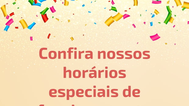 Funcionamento das Unidades no Carnaval