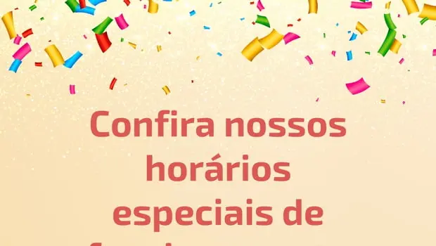 Funcionamento das Unidades no Carnaval